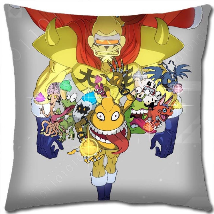 Digimon Anime square full-color pillow cushion 45X45CM NO FILLING  S2-30