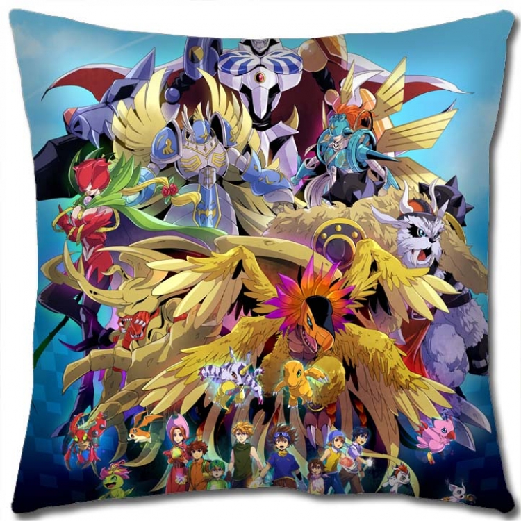 Digimon Anime square full-color pillow cushion 45X45CM NO FILLING S2-28