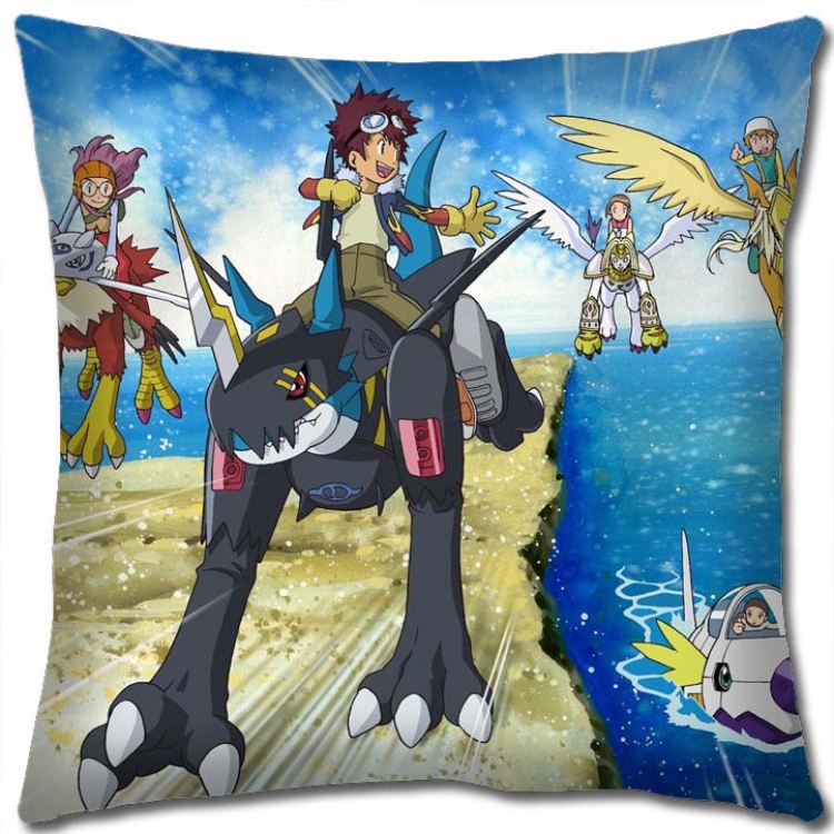 Digimon Anime square full-color pillow cushion 45X45CM NO FILLING S2-70
