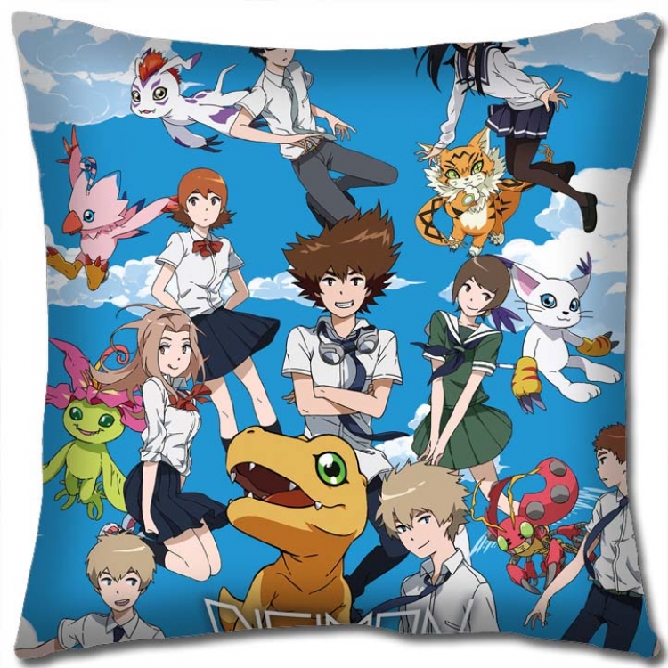 Digimon Anime square full-color pillow cushion 45X45CM NO FILLING S2-43