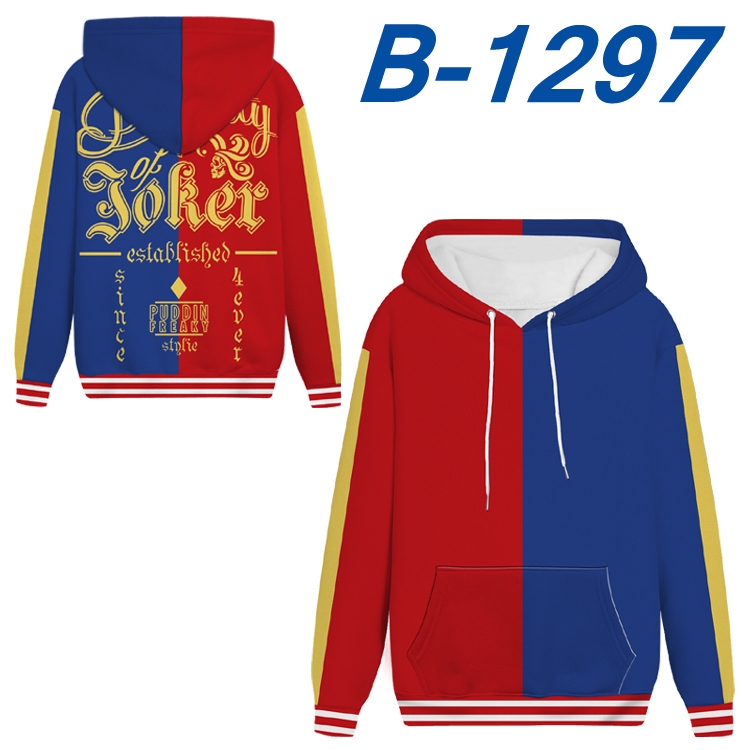 Suicide Squad Anime padded pullover sweater hooded top from S to 4XL B-1297