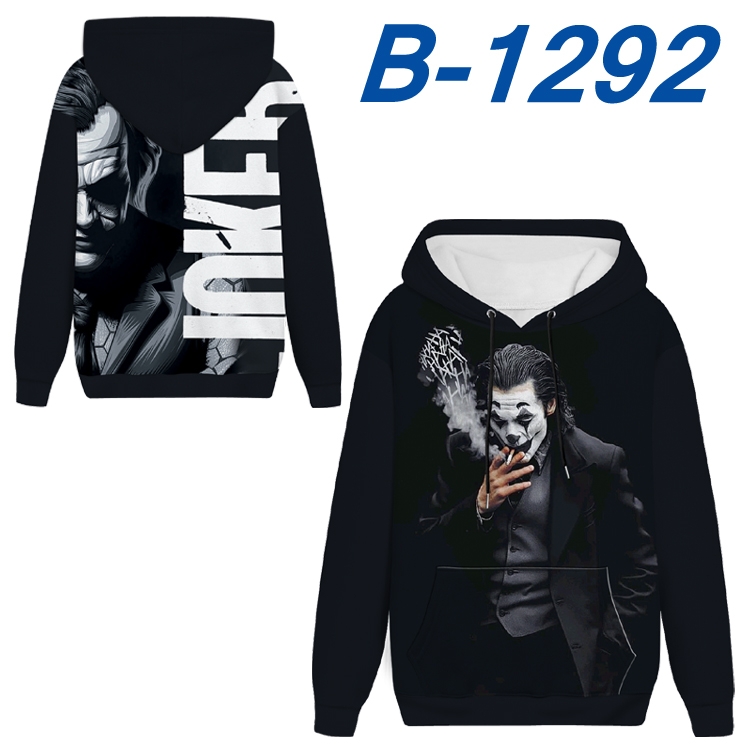 Suicide Squad Anime padded pullover sweater hooded top from S to 4XL B-1292