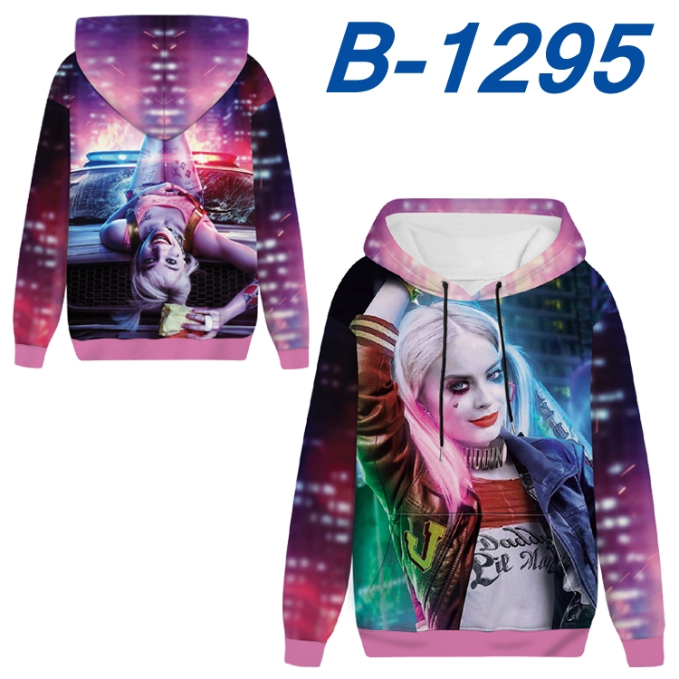 Suicide Squad Anime padded pullover sweater hooded top from S to 4XL B-1295