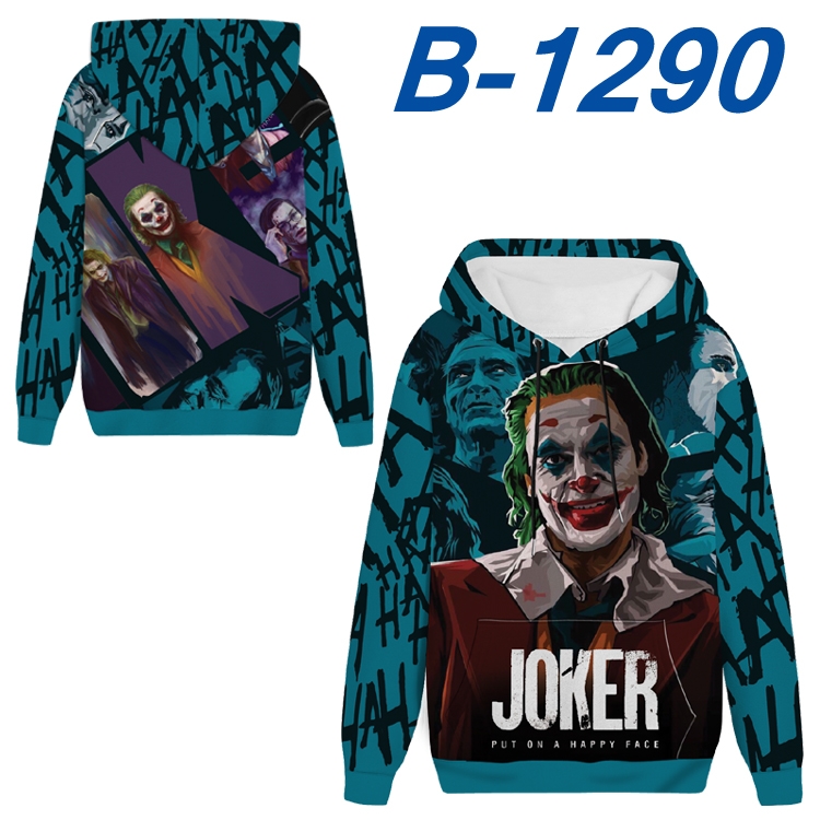 Suicide Squad Anime padded pullover sweater hooded top from S to 4XL B-1290