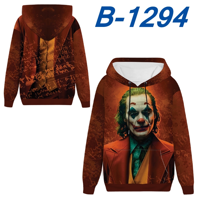 Suicide Squad Anime padded pullover sweater hooded top from S to 4XL B-1294