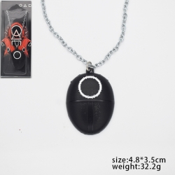 Squid game metal necklace pend...