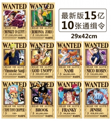 One Piece Embossed poster 10 p...