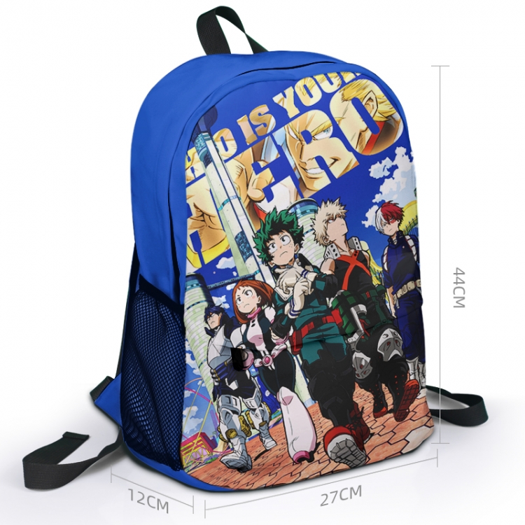 My Hero Academia Animation surrounding full color backpack student school bag 27x44x12