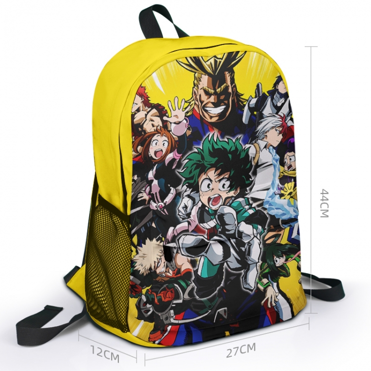 My Hero Academia Animation surrounding full color backpack student school bag 27x44x12