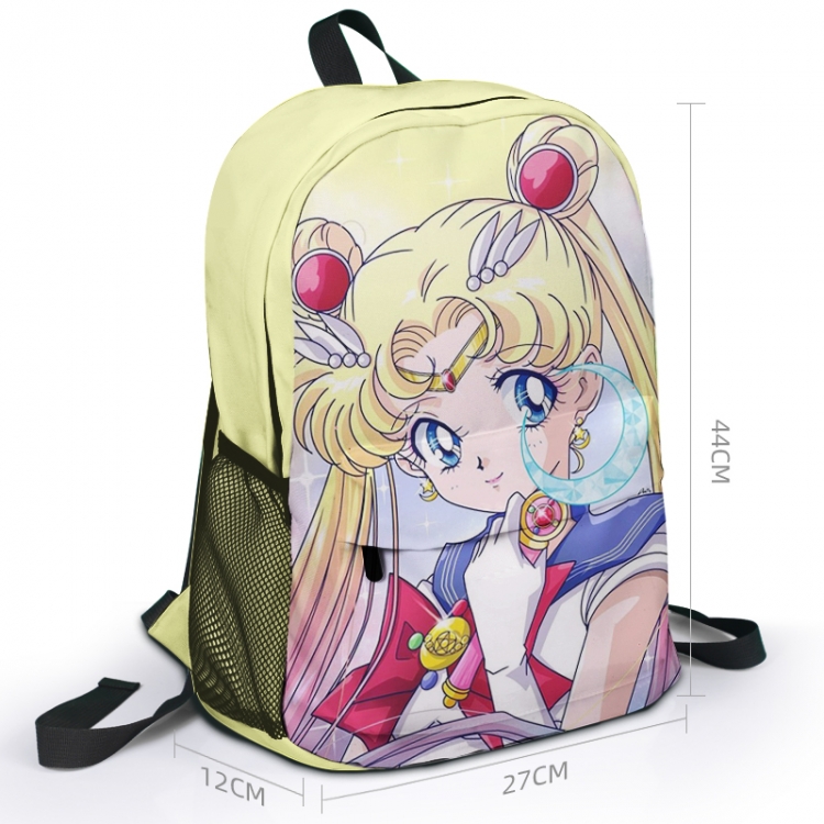 sailormoon Animation surrounding full color backpack student school bag 27x44x12