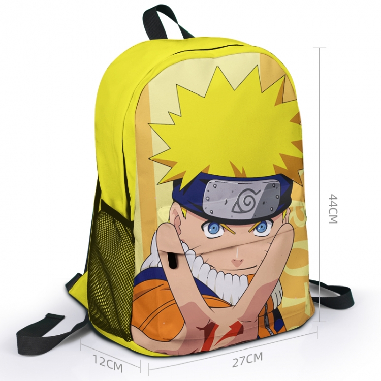 Naruto Animation surrounding full color backpack student school bag 27x44x12
