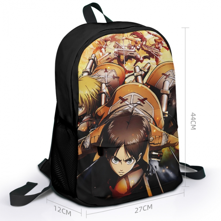 Shingeki no Kyojin Animation surrounding full color backpack student school bag 27x44x12