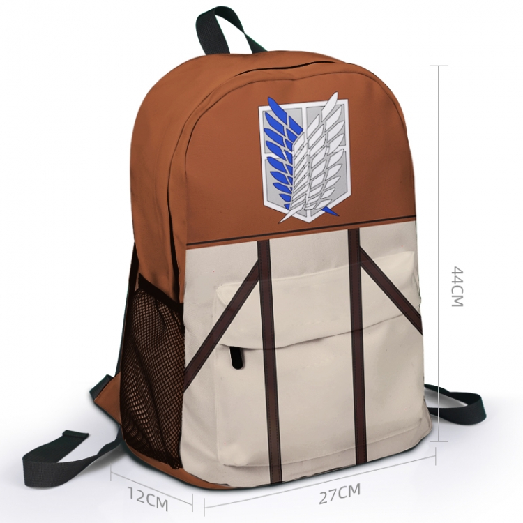 Shingeki no Kyojin Animation surrounding full color backpack student school bag 27x44x12