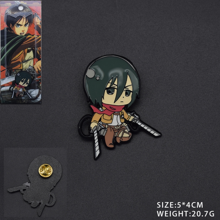 Shingeki no Kyojin Anime cartoon metal brooch style A