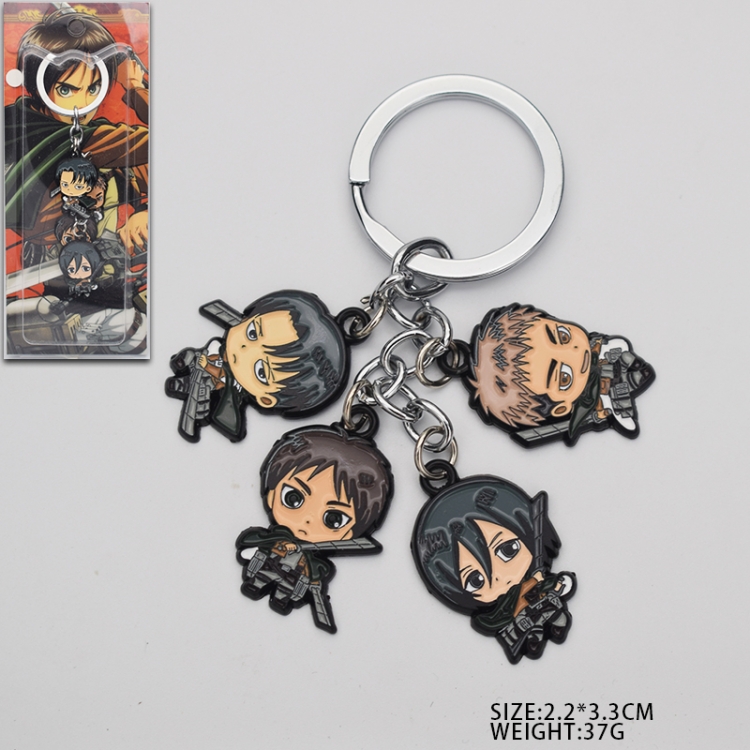 Shingeki no Kyojin  Anime cartoon skewers Key Chain school bag pendant