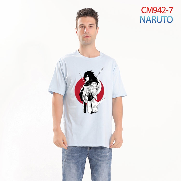 Naruto Printed short-sleeved cotton T-shirt from S to 4XL CM 942 7