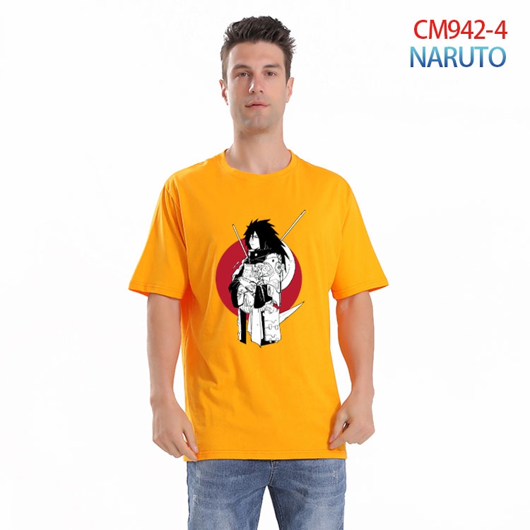 Naruto Printed short-sleeved cotton T-shirt from S to 4XL CM 942 4