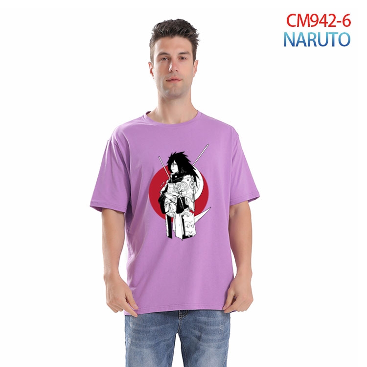 Naruto Printed short-sleeved cotton T-shirt from S to 4XL CM 942 6
