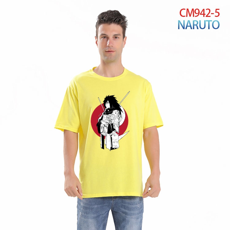 Naruto Printed short-sleeved cotton T-shirt from S to 4XL CM 942 5
