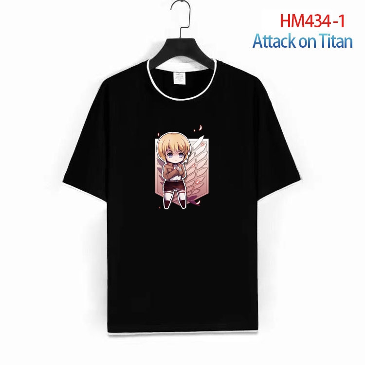 Shingeki no Kyojin Cotton round neck fake two short-sleeved T-shirts from S to 4XL HM-434-1