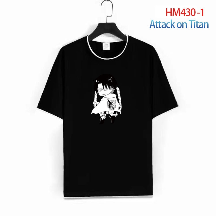 Shingeki no Kyojin Cotton round neck fake two short-sleeved T-shirts from S to 4XL HM-430-1