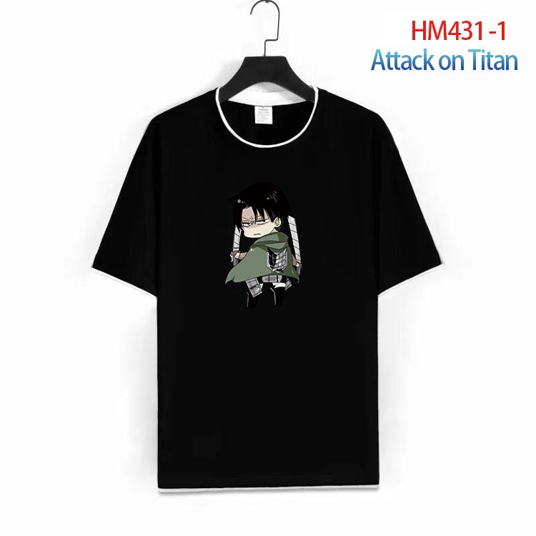 Shingeki no Kyojin Cotton round neck fake two short-sleeved T-shirts from S to 4XL HM-431-1