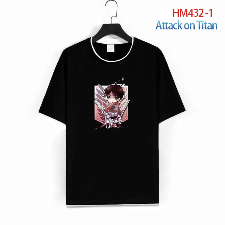 Shingeki no Kyojin Cotton round neck fake two short-sleeved T-shirts from S to 4XL  HM-432-1