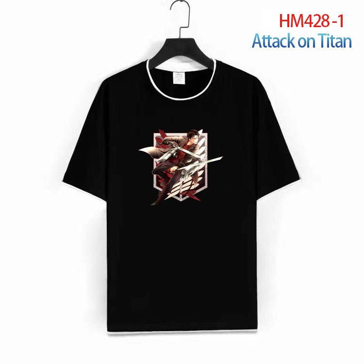 Shingeki no Kyojin Cotton round neck fake two short-sleeved T-shirts from S to 4XL HM-428-1