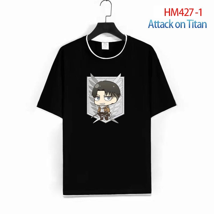 Shingeki no Kyojin Cotton round neck fake two short-sleeved T-shirts from S to 4XLHM-427-1