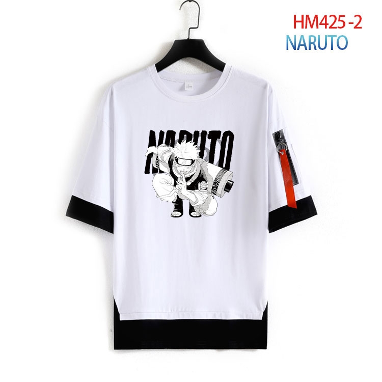 Naruto Cotton round neck short sleeve T-shirt from S to 4XL HM-425-2