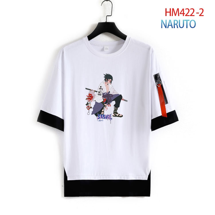 Naruto Cotton round neck short sleeve T-shirt from S to 4XL HM-422-2