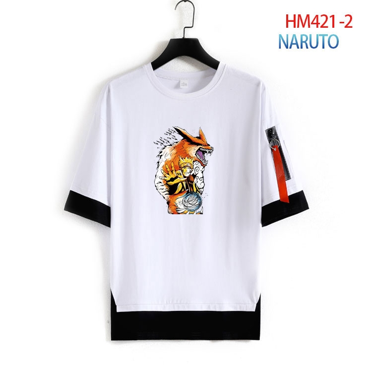 Naruto Cotton round neck short sleeve T-shirt from S to 4XL HM-421-2