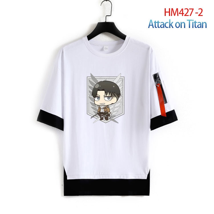 Shingeki no Kyojin Cotton round neck short sleeve T-shirt from S to 4XL HM-427-2