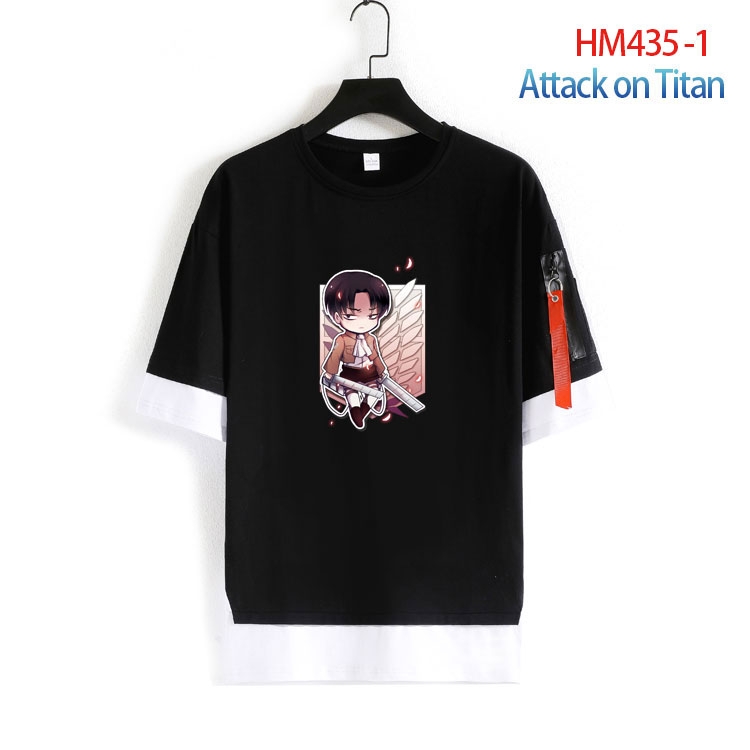 Shingeki no Kyojin Cotton round neck short sleeve T-shirt from S to 4XL HM-435-1