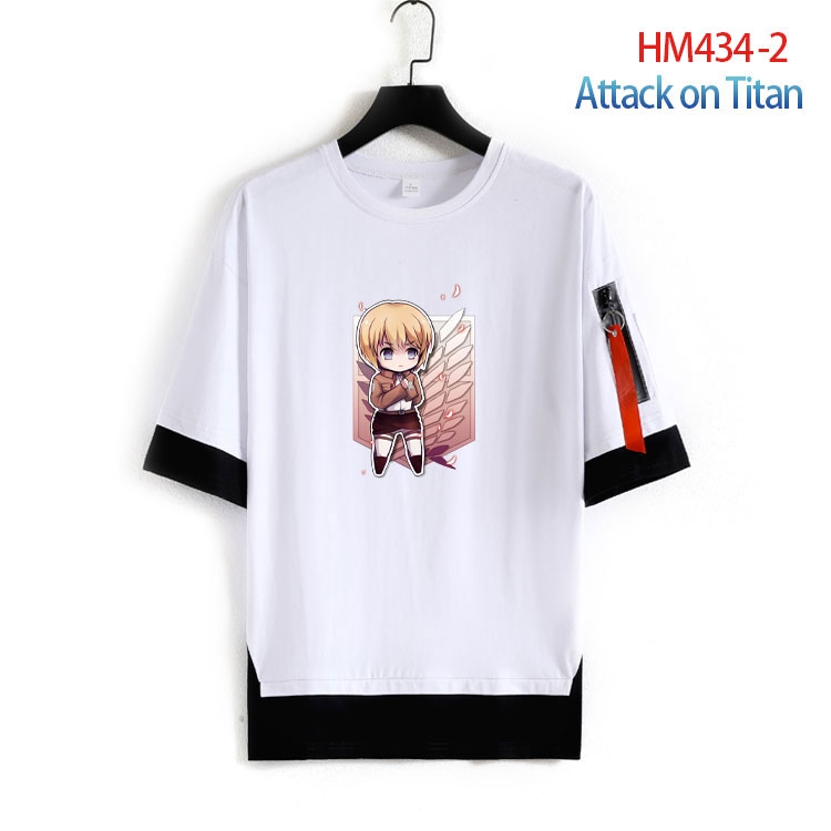 Shingeki no Kyojin Cotton round neck short sleeve T-shirt from S to 4XL HM-434-2