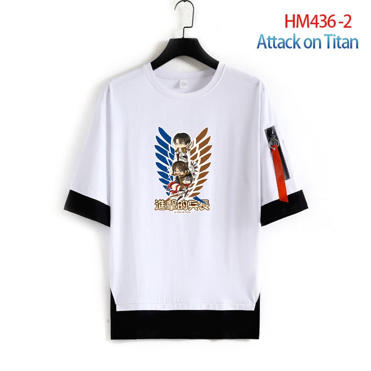 Shingeki no Kyojin Cotton round neck short sleeve T-shirt from S to 4XL HM-436-2