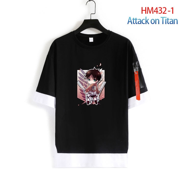 Shingeki no Kyojin Cotton round neck short sleeve T-shirt from S to 4XL HM-432-1