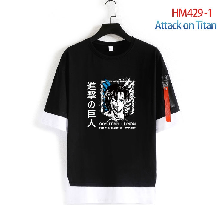 Shingeki no Kyojin Cotton round neck short sleeve T-shirt from S to 4XL HM-429-1