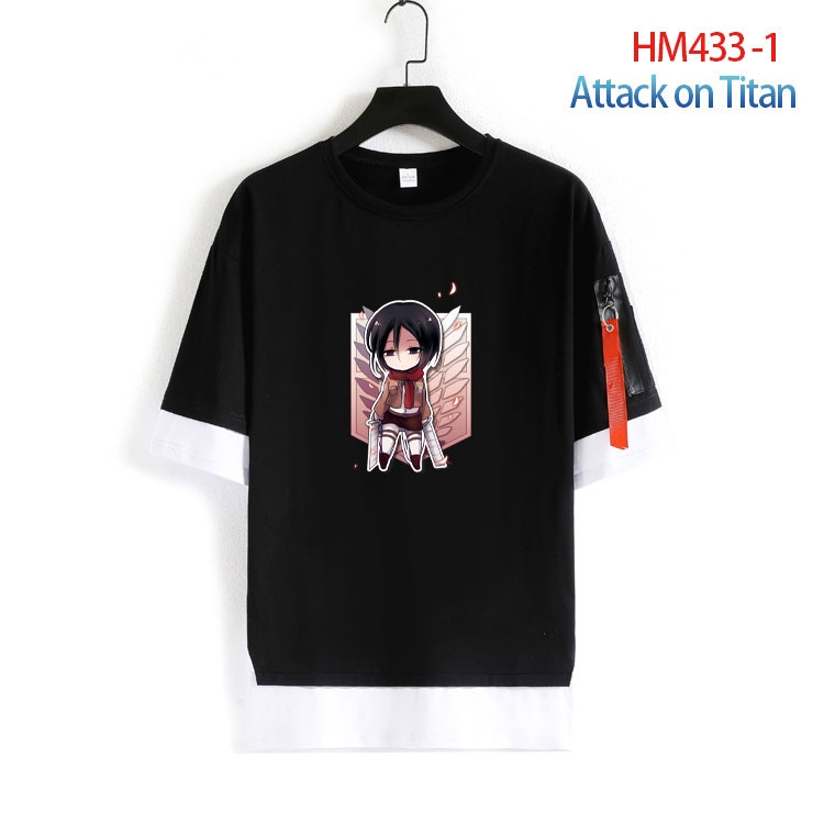 Shingeki no Kyojin Cotton round neck short sleeve T-shirt from S to 4XL  HM-433-1