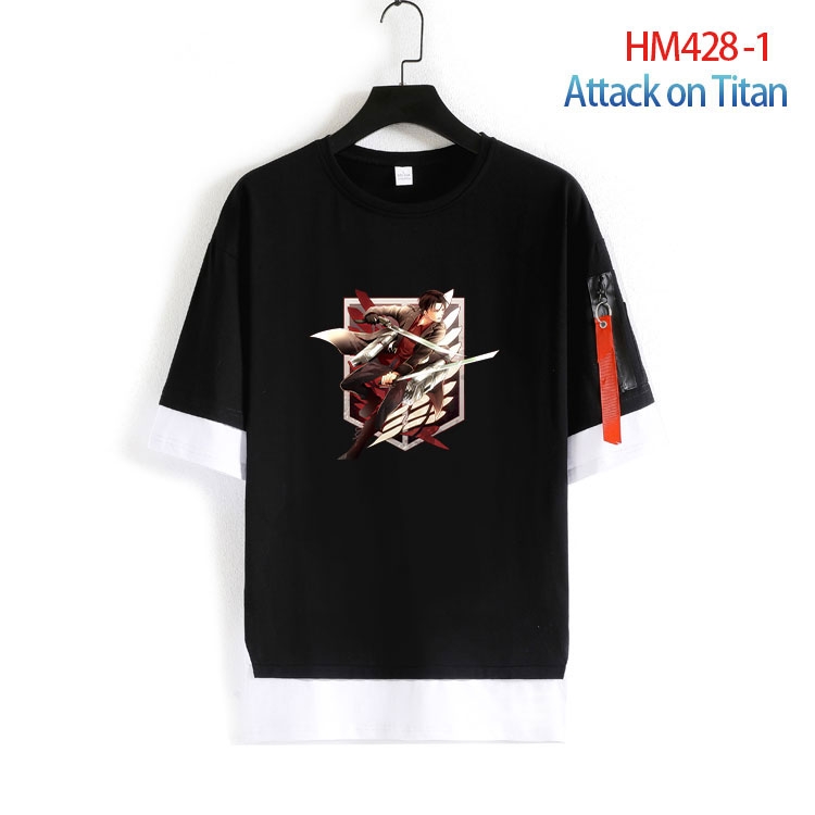 Shingeki no Kyojin Cotton round neck short sleeve T-shirt from S to 4XL HM-428-1