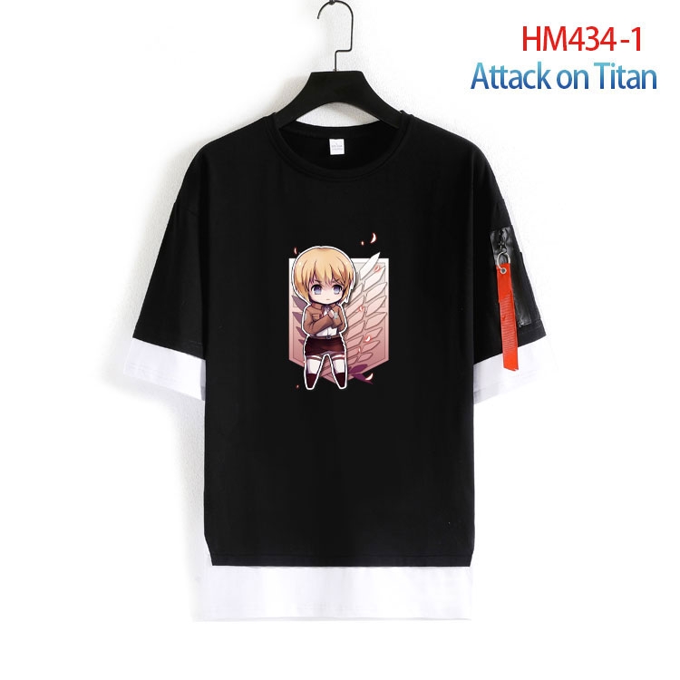 Shingeki no Kyojin Cotton round neck short sleeve T-shirt from S to 4XL HM-434-1