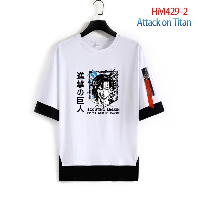 Shingeki no Kyojin Cotton round neck short sleeve T-shirt from S to 4XL HM-429-2