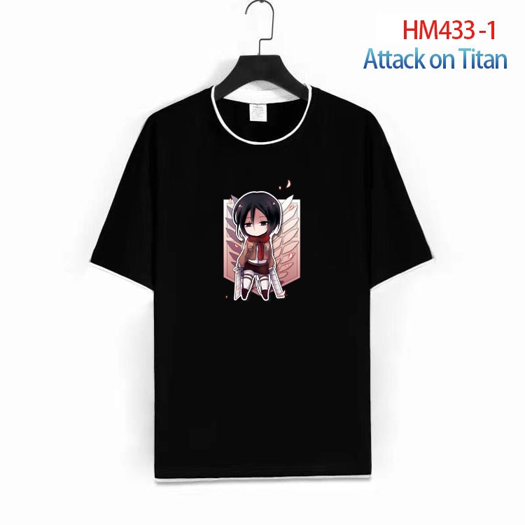 Shingeki no Kyojin Cotton round neck fake two short-sleeved T-shirts from S to 4XL   HM-433-1