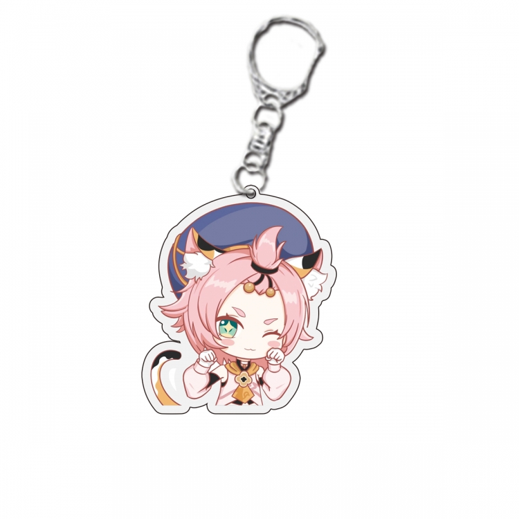 Genshin Impact  Anime acrylic Key Chain  price for 5 pcs 10100