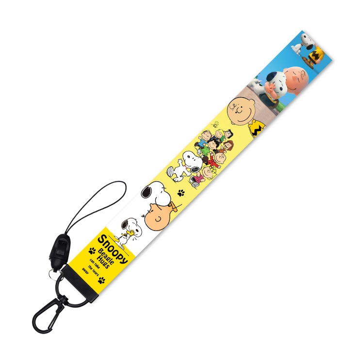 Snoopys Story Black buckle lanyard mobile phone rope 22.5CM a set price for 10 pcs