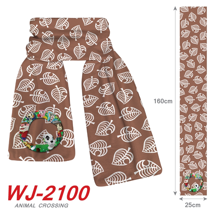Animal Crossing Anime plush impression scarf  WJ-2100