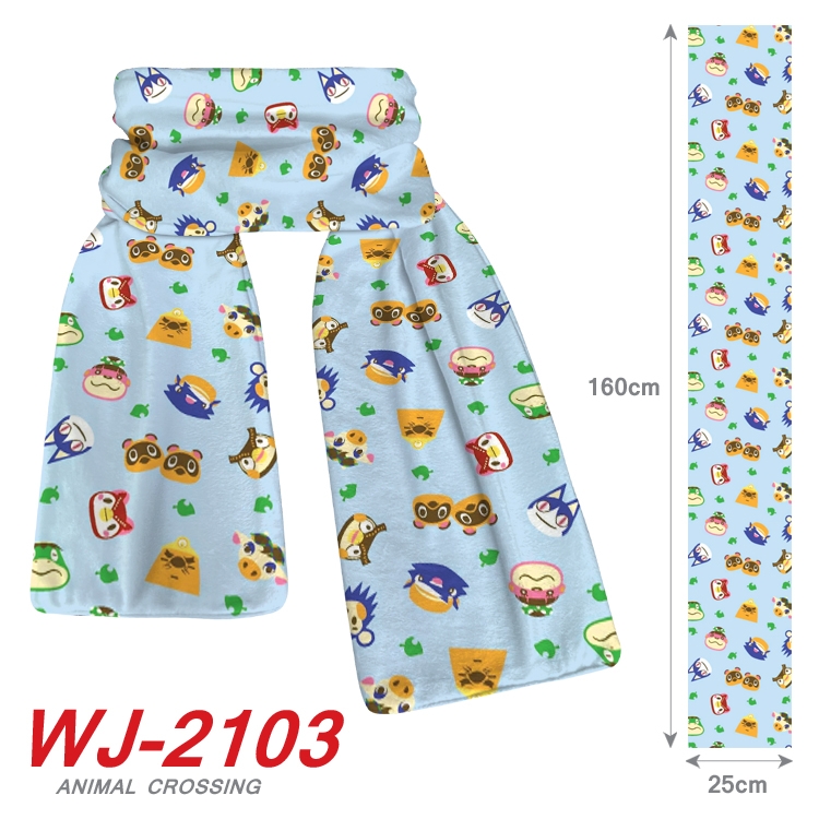 Animal Crossing Anime plush impression scarf  WJ-2103