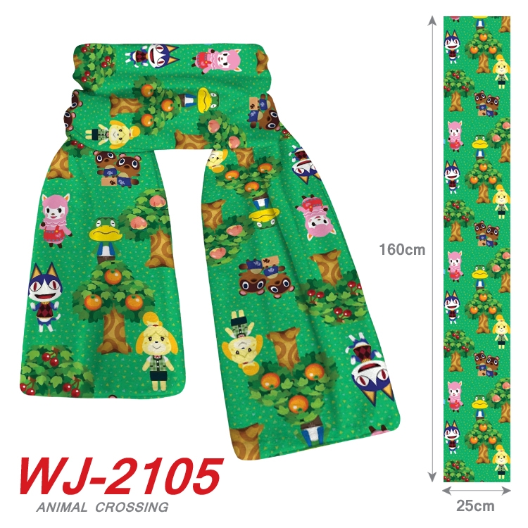 Animal Crossing Anime plush impression scarf  WJ-2105