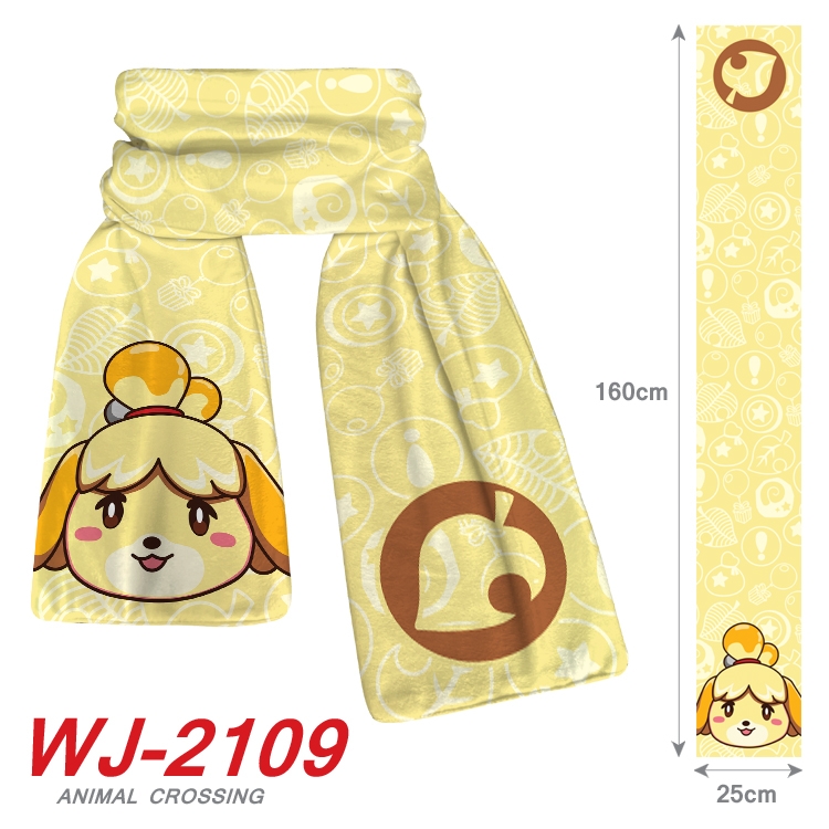 Animal Crossing Anime plush impression scarf  WJ-2109
