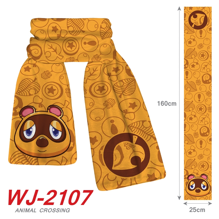 Animal Crossing Anime plush impression scarf  WJ-2107